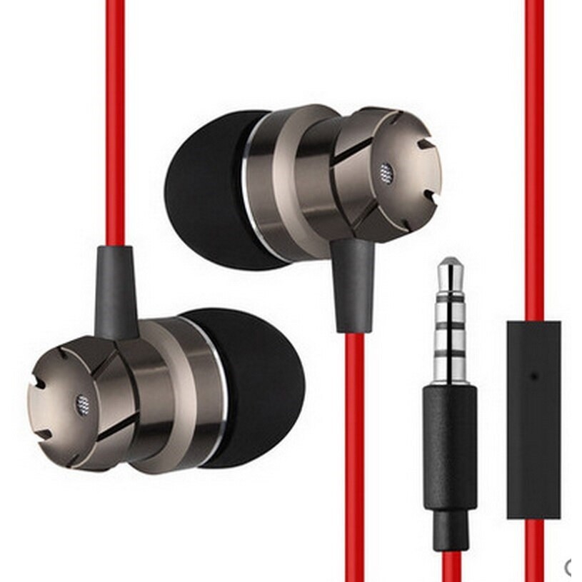 Aluminum Earbuds Headphones w/ Heavy Bass Corded 3.5mm Wire In-Ear for iPod Zune