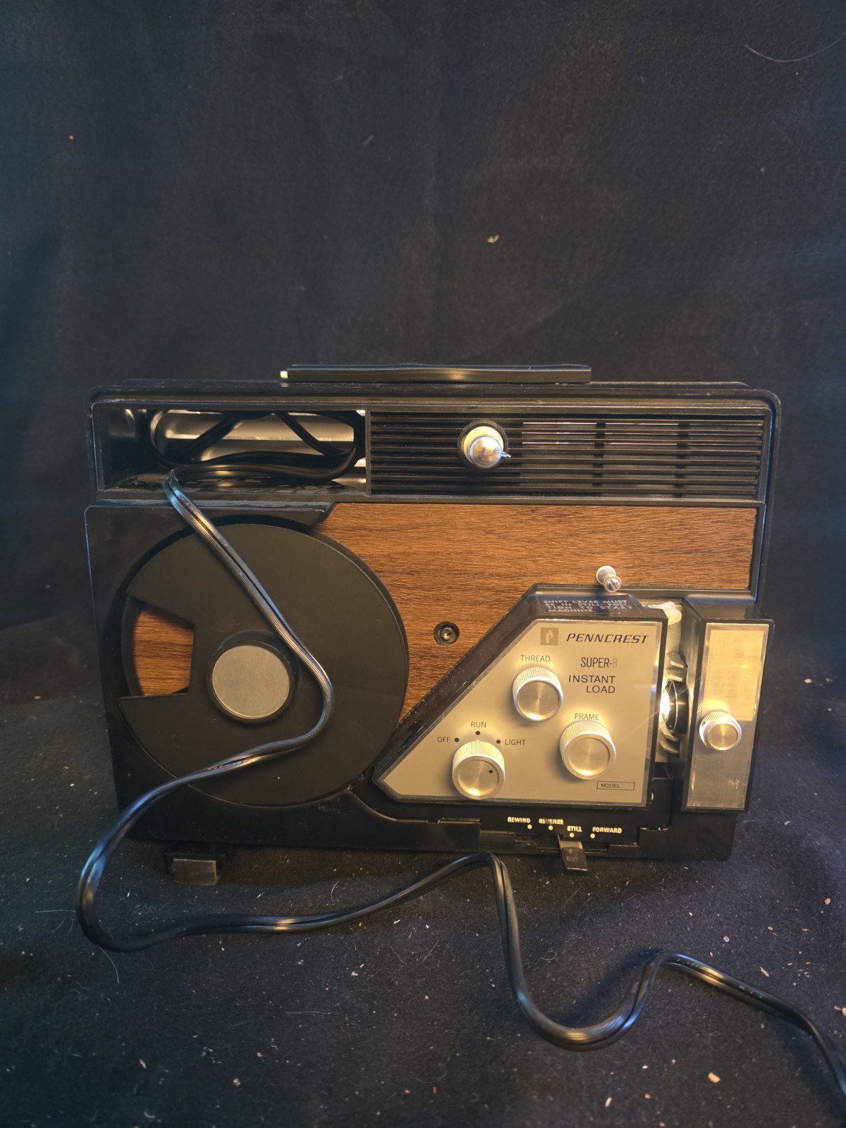 PENNCREST DUAL 8 8mm VINTAGE REEL PLAYER PROJECTOR STANDARD 8 SUPER 8 MODEL C-2