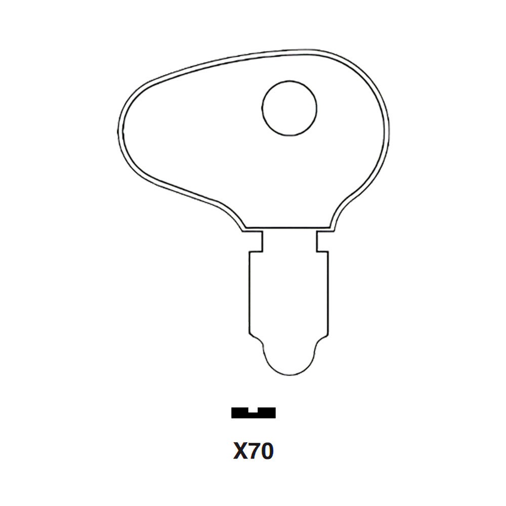 X70 Key Blank Nickel