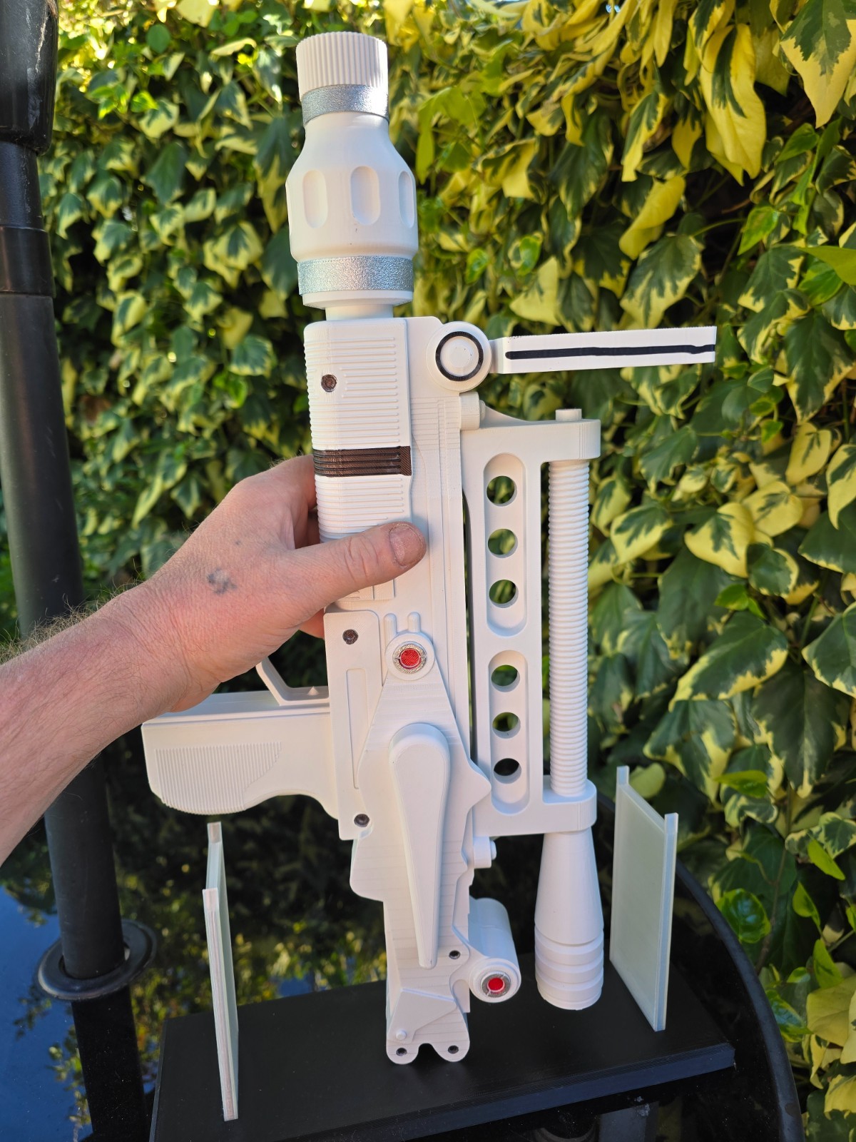 Moonraker Laser Style Sci-Fi Prop Full-Size White Edition - 3D Printed Fan-Made