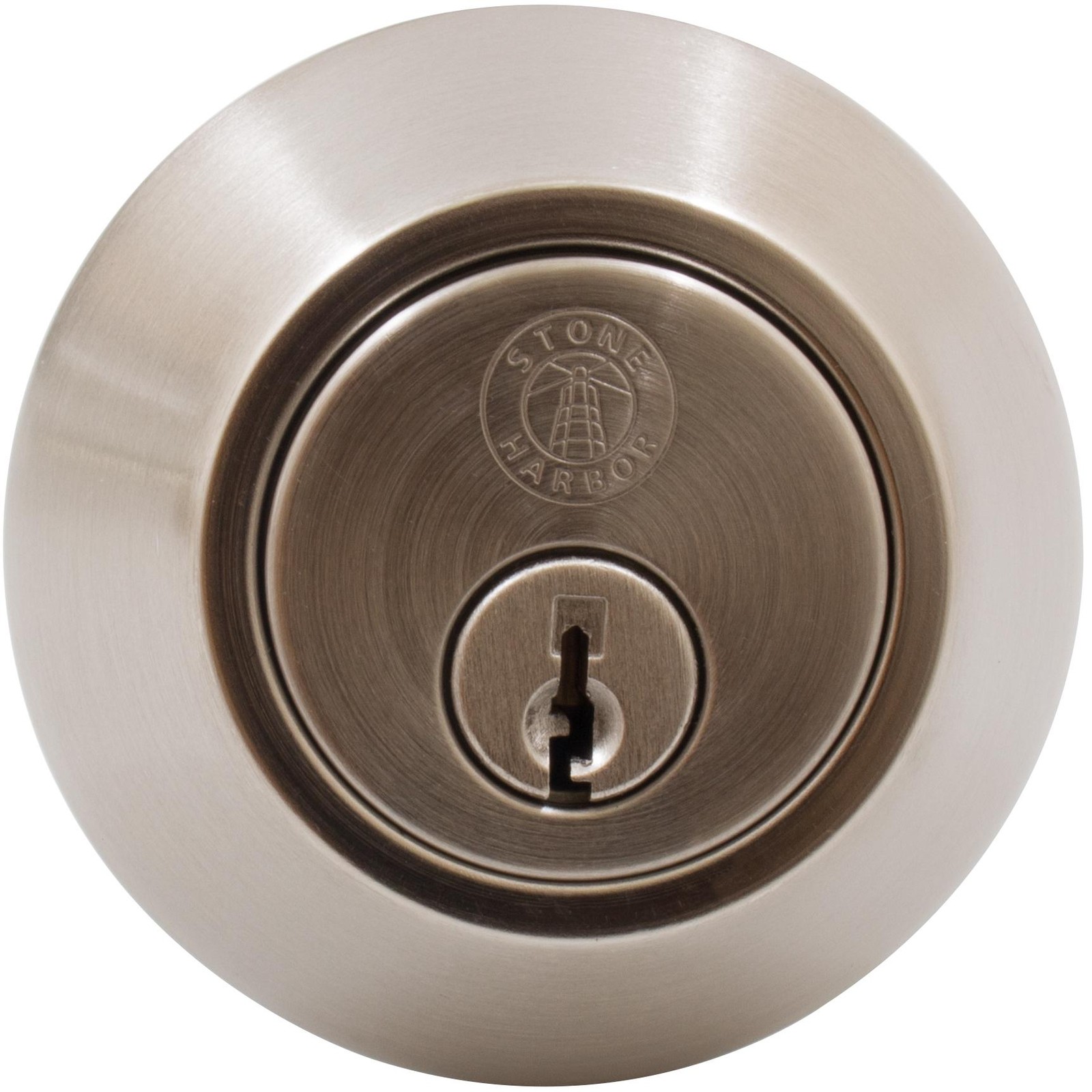 Grade 3 Deadbolt, Single Cylinder, SC Keyway, Satin Nickel by Stone Harbor Hardw