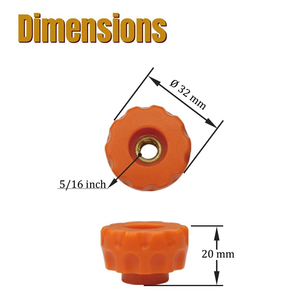 10 PCS TTrack Knob Kit 5/1618 Knobs TBolts Woodworking Jigs HW05