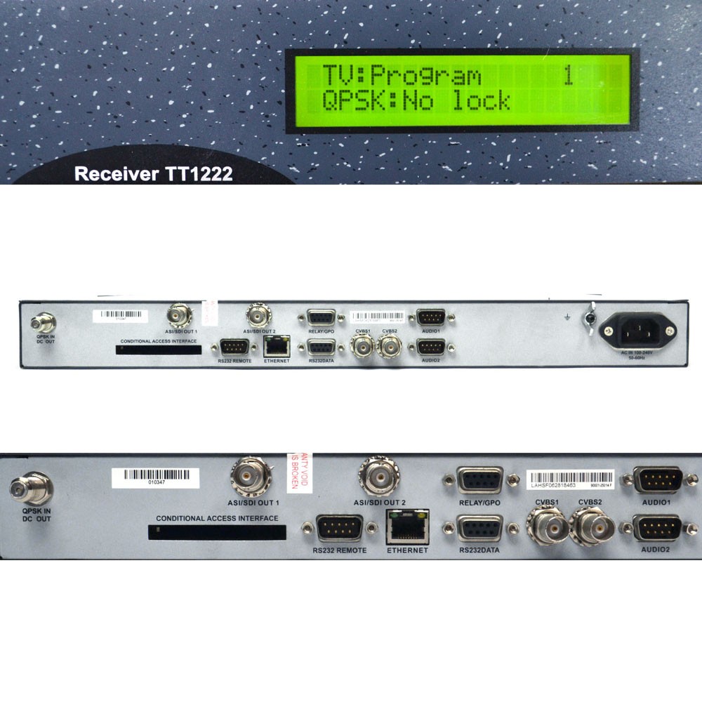 Tandberg TT1222 MPEG-2 Standard Definition Integrated Receiver Decoder 4:2:0