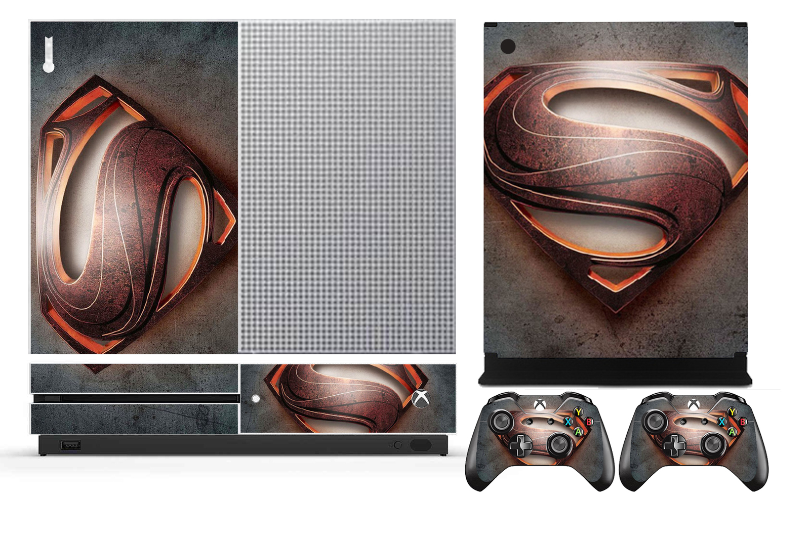 258 Vinyl Cover Skin Sticker for Xbox One S (Slim) & 2 controller skins