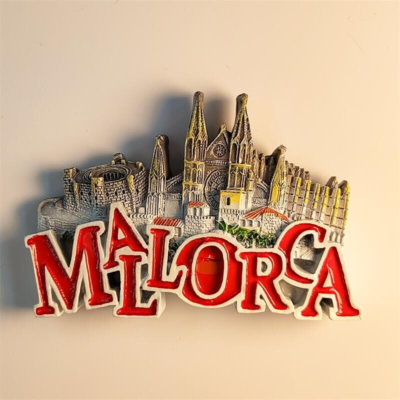 Spain Mallorca Landscape Collectible Tourist Souvenir 3D Resin Fridge Magnets