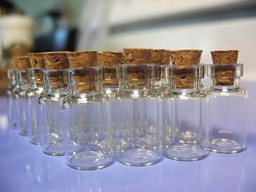 20/50/100pcs 2ml 16x35mm Small Tiny Empty Clear Glass Bottles Vials with Cork A