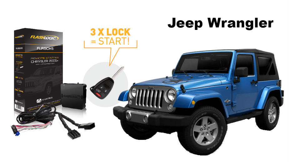 Flashlogic Plug-N-Play Remote Start for 2011 JEEP WRANGLER FLRSCH5
