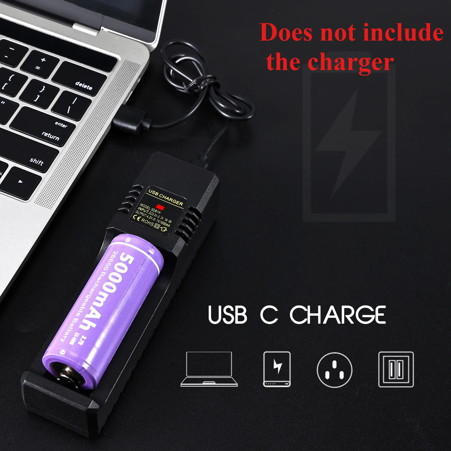 Diving Flashlight 5000lm Professional Dive Light IPX8 Underwater Torch Light