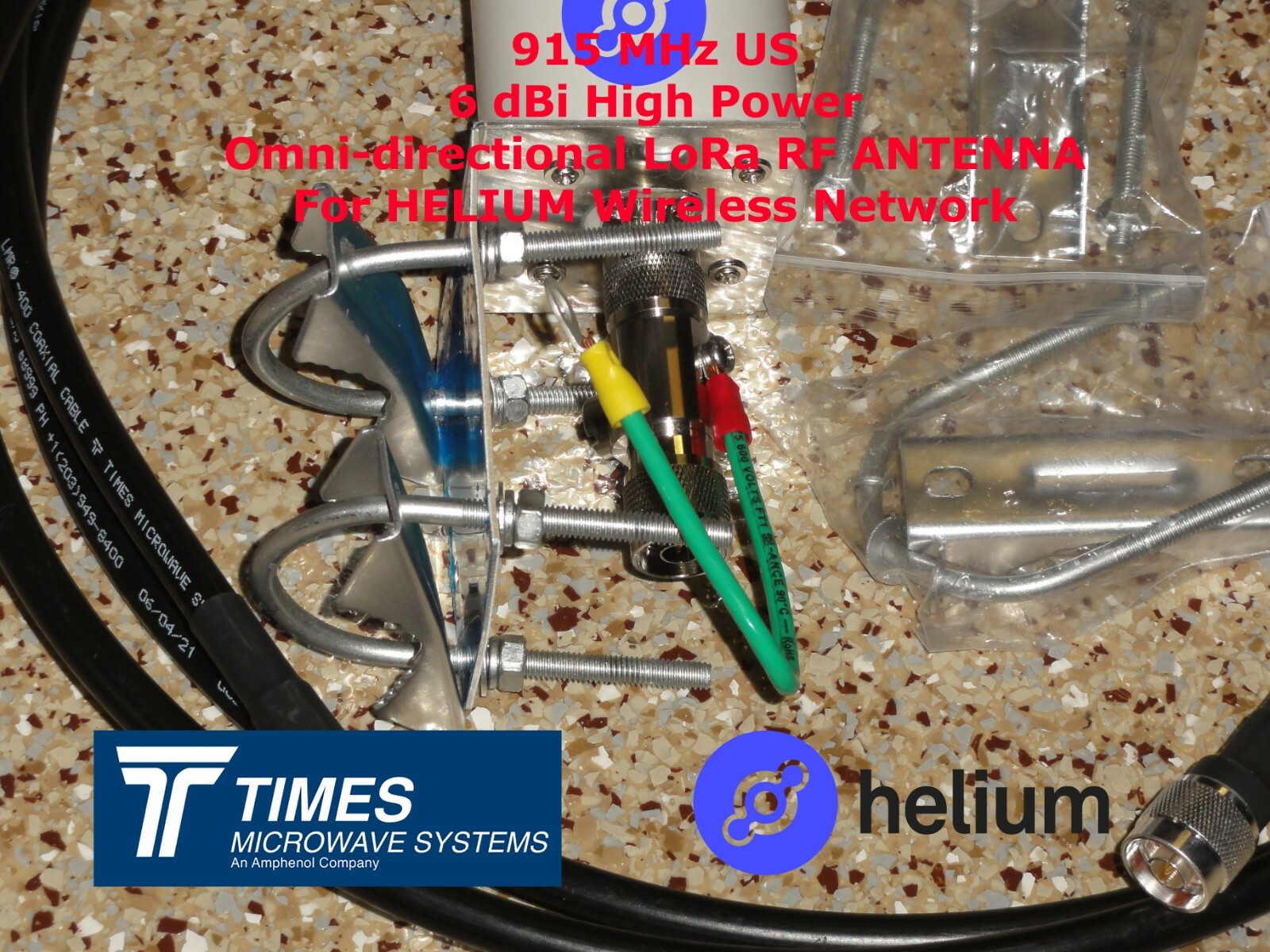 Helium Miner Hotspot Antenna for RAK SYNCROBIT NEBRA BOBCAT 6 dBi 10 FEET LMR400