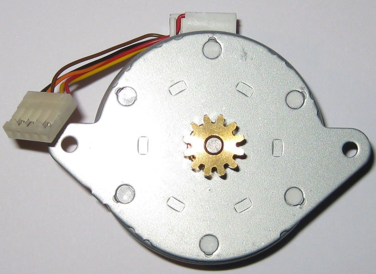 NMB Minebea PM55L-048 24V 5-Wire Stepper Motor - 48 Steps 7.5 w/ Brass Gear