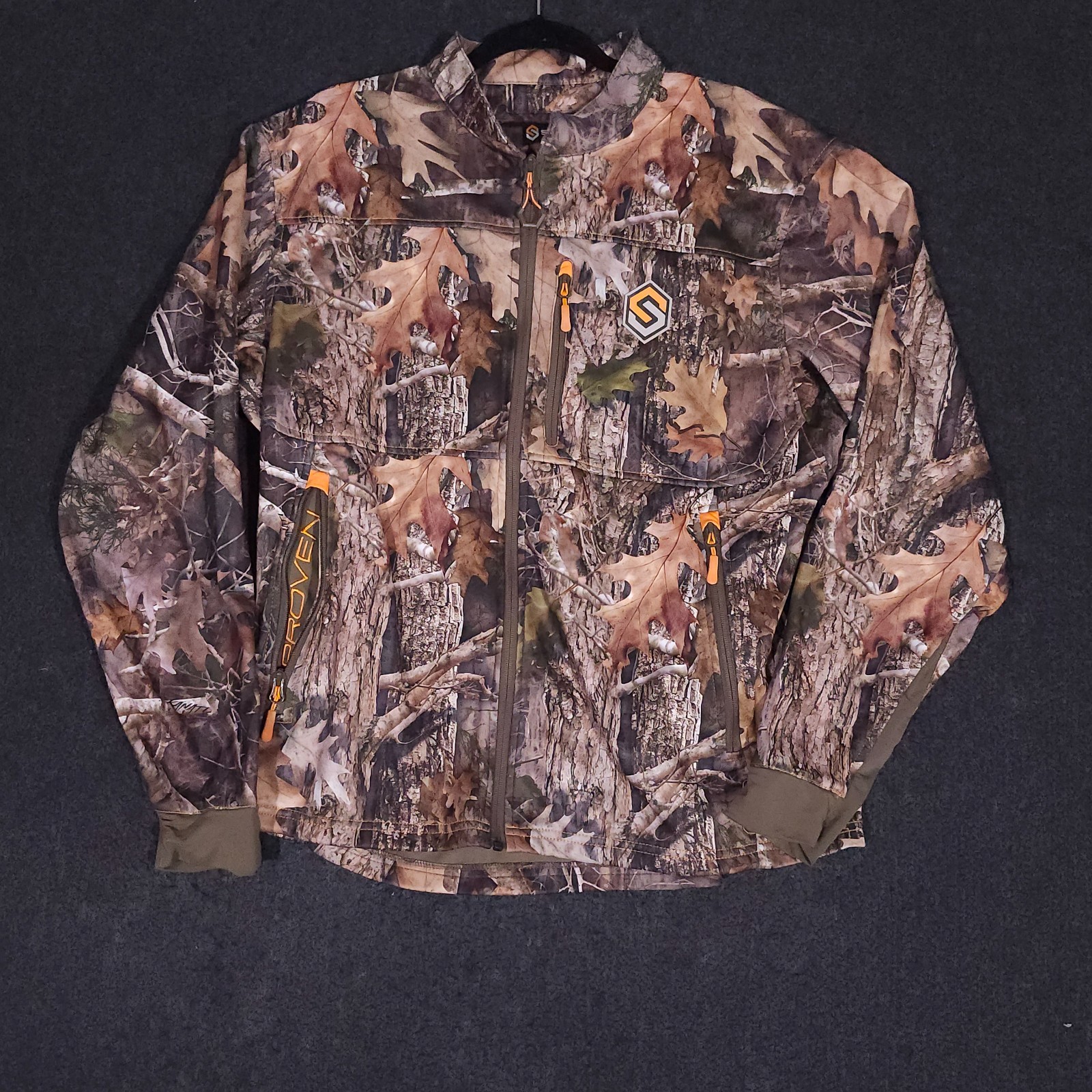 Scentlok Savanna Aero Crosshair Jacket Mens XL Full Zip Camo Hunting Kanati