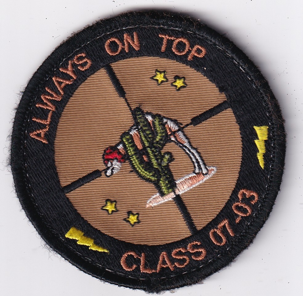 US Air Force JSTARS Class patch 07-03 Always on top camel cactus USAF
