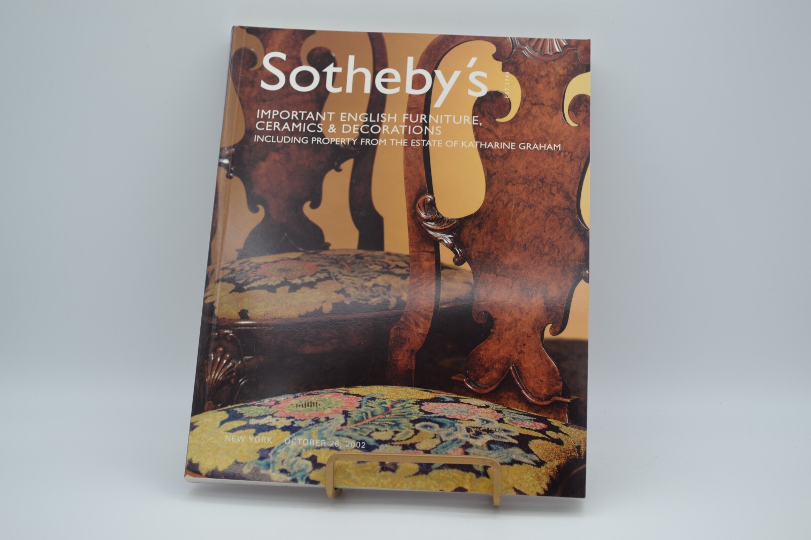 Sothebys 2002 Important English Furniture, Ceramics & Decoration
