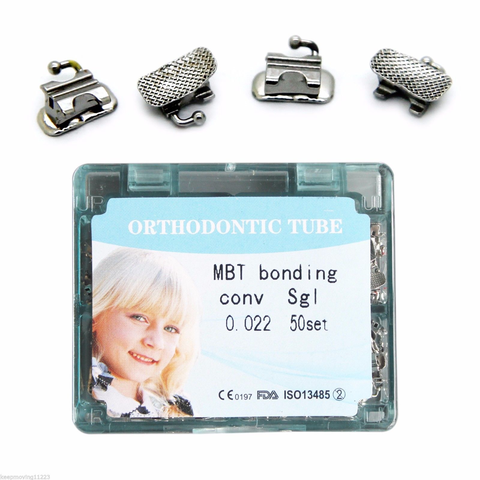 200 Pcs Orthodontic 1st Molar Buccal Tube 0.022 MBT Bonding Convertible Split