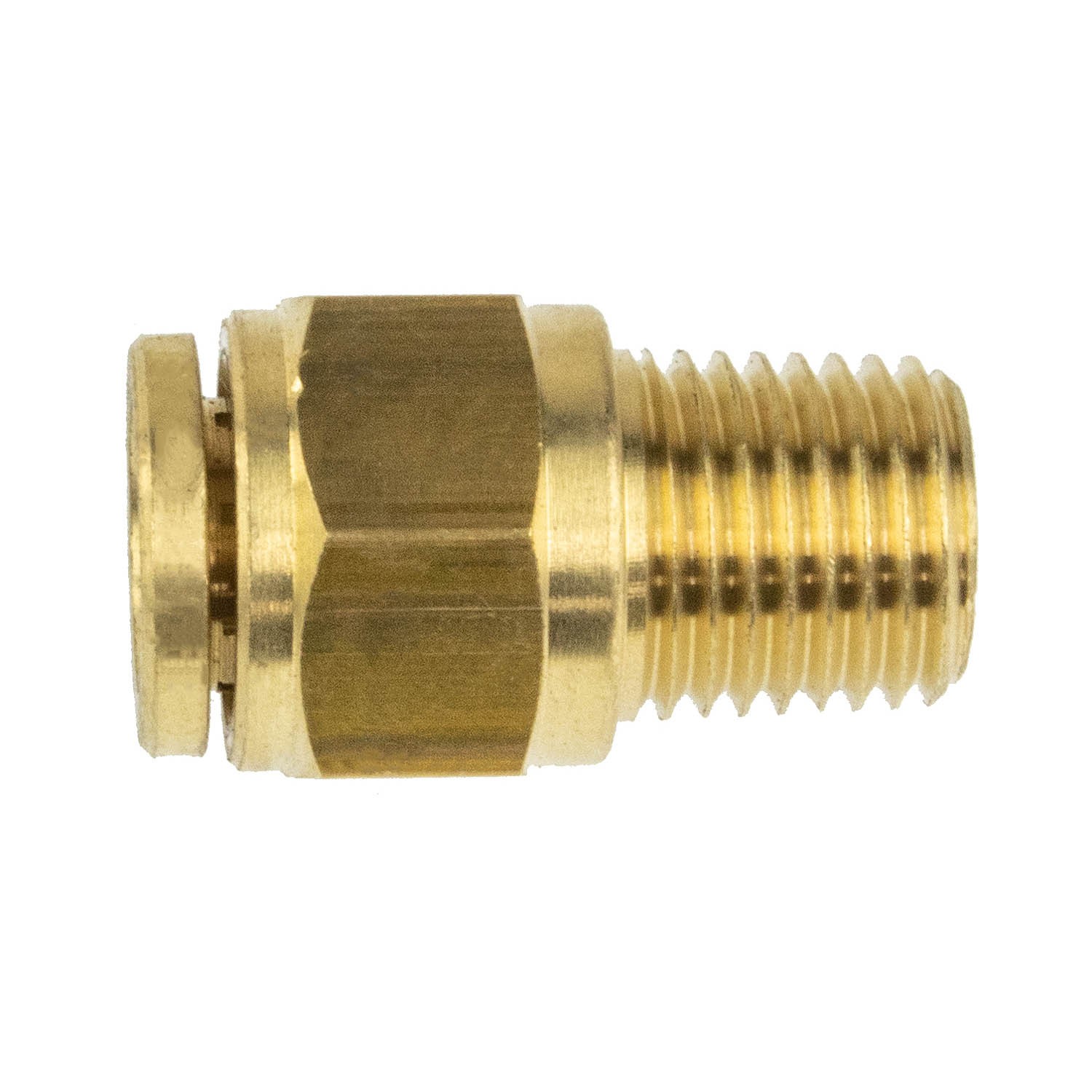 PUSH-TO-CONNECT FITTING - FITS 3/8" AIR TUBE TUBING - 1/4"-18 NPT MALE THREAD