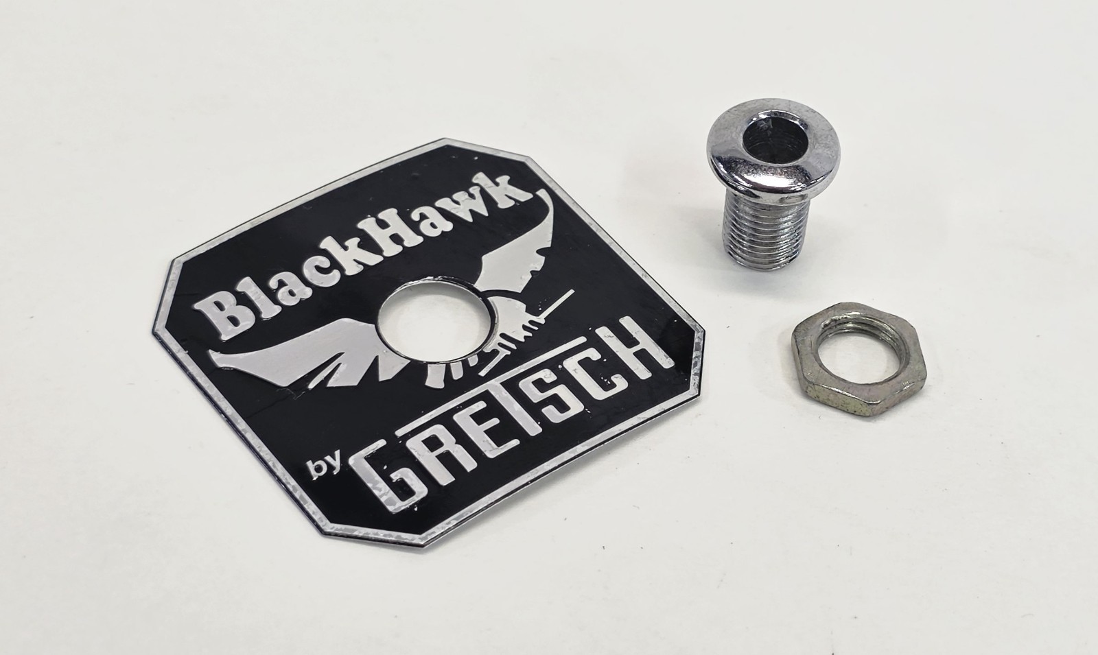 Gretsch BlackHawk Black Hawk Drum Badge with Mounting Air Vent
