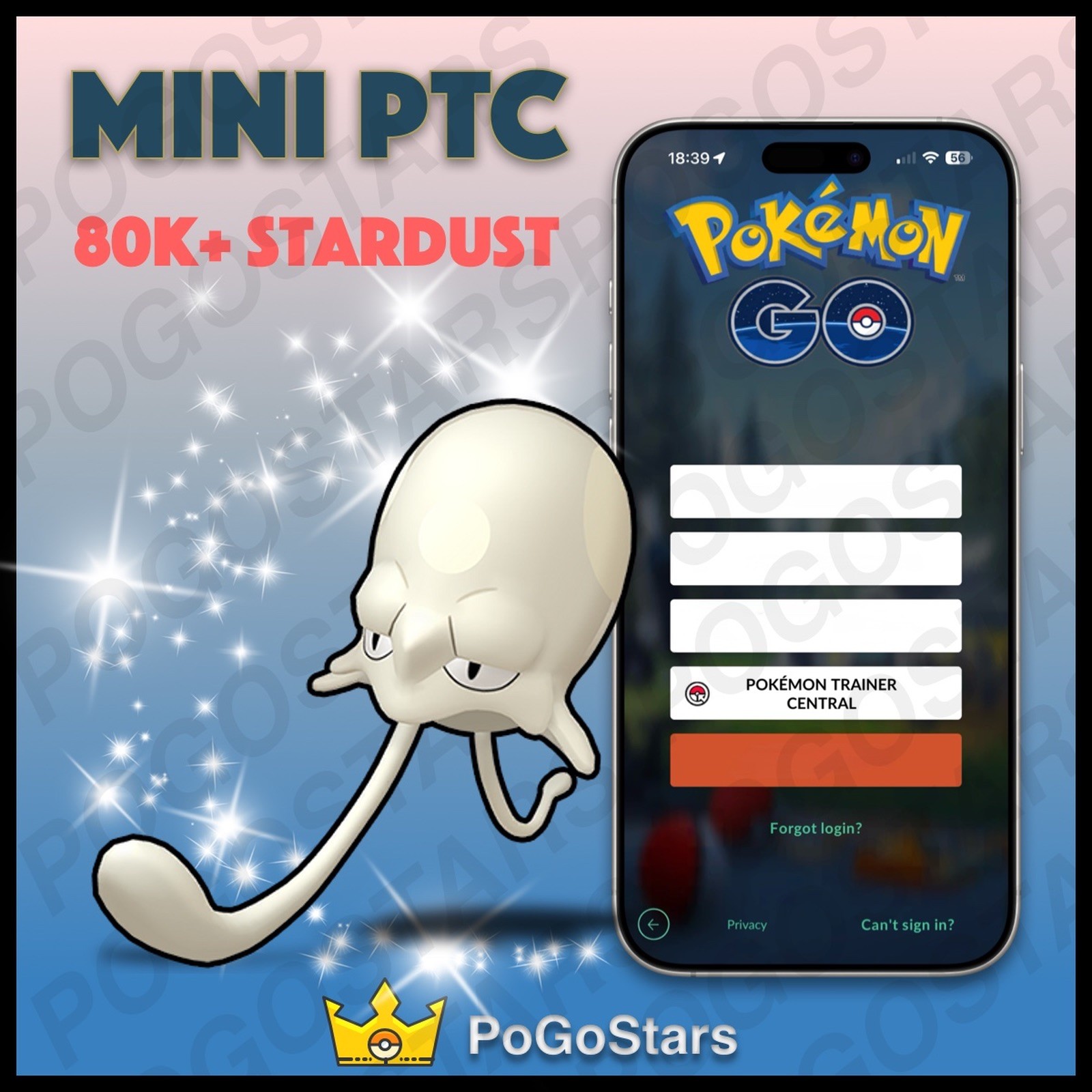 Pokémon PTC Go - Shiny Toedscool - 80K Stardust✨Read Description✨