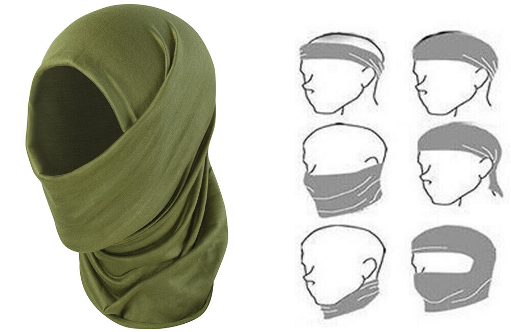 Face Recon Mask Bandana - OD Green Tactical MULTI WRAP