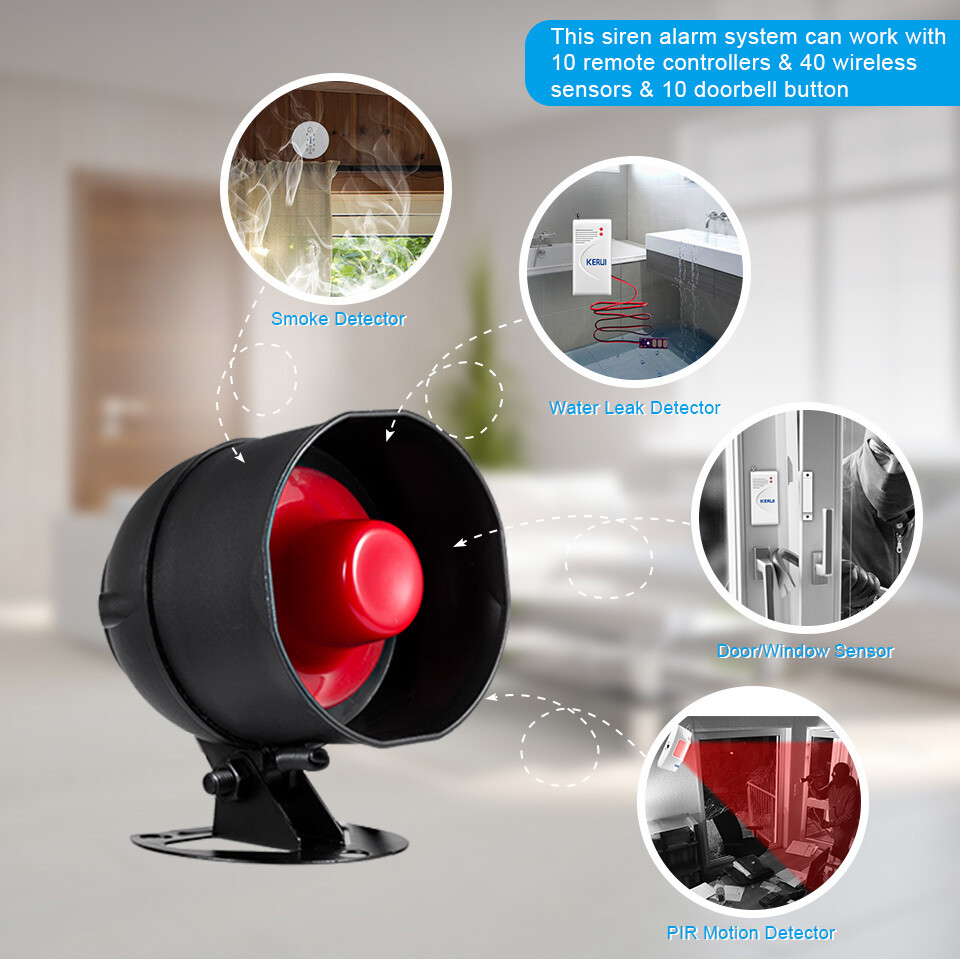 Simple DIY Wireless Safety Alarm System Window Sensor Burglar Warning Kit
