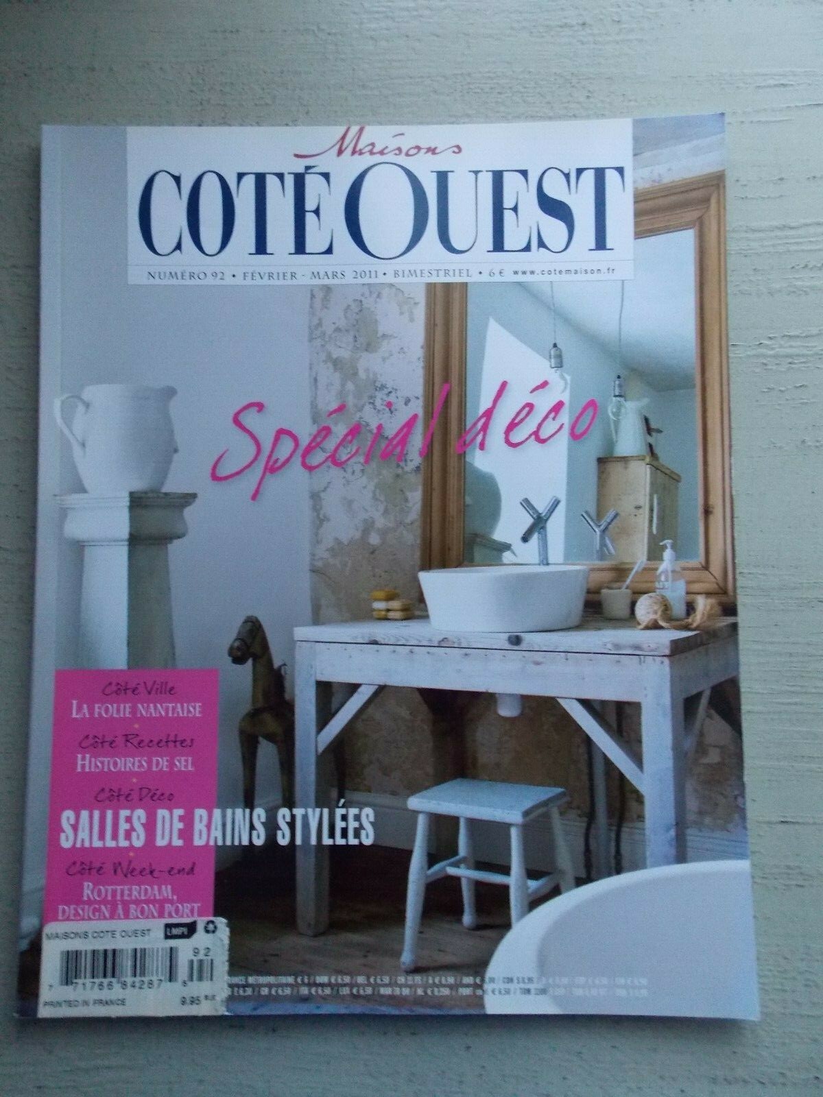 Maisons Cote Ouest #92 Feb - March 2011 Magazine In French