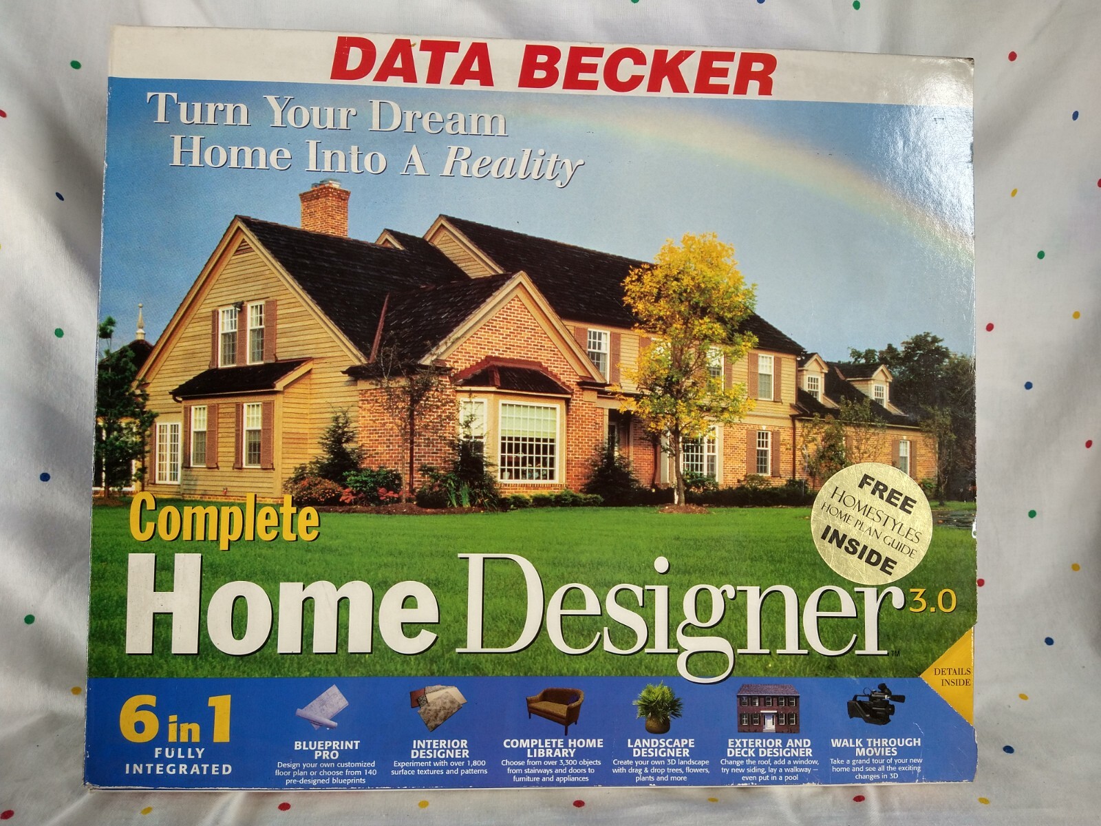 Lot (4) Boxed Vintage PC Software Home Garden Design & Publishing