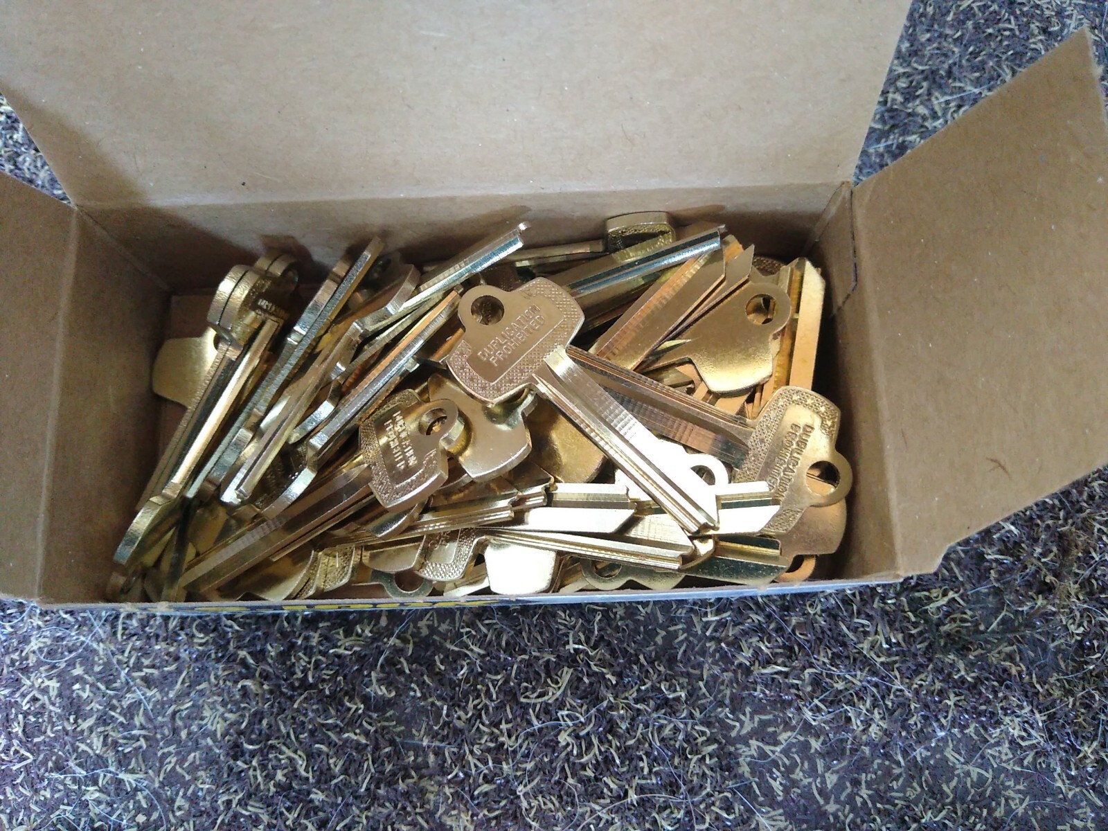 50-PACK US LOCK US21-ICKD Blank Keys for Locksmiths Locks Brass New in Box