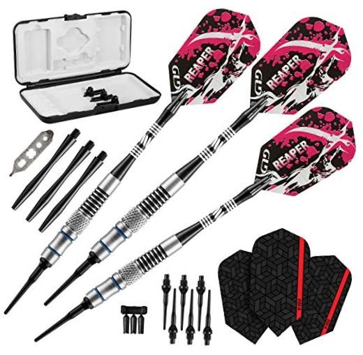 Viper Grim Reaper 80% Tungsten Soft Tip Darts with 16 Grams Medium Knurling