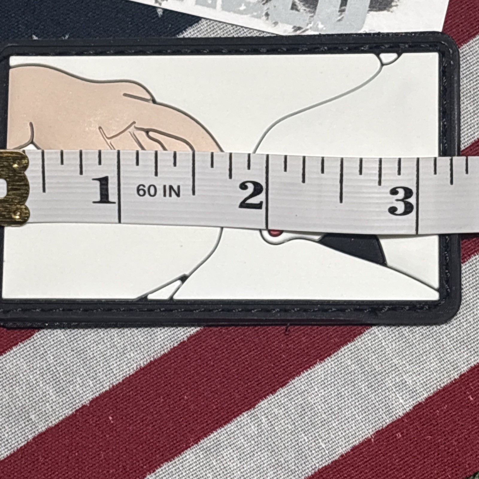 Michaelangelo Toe Beans Morale Hook And Loop Patch High Quality 3d PVC