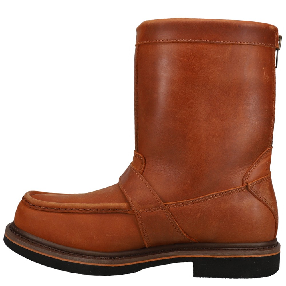 Dan Post Boots Covey 10 Inch Waterproof Moc Toe Work Mens Brown DP66202