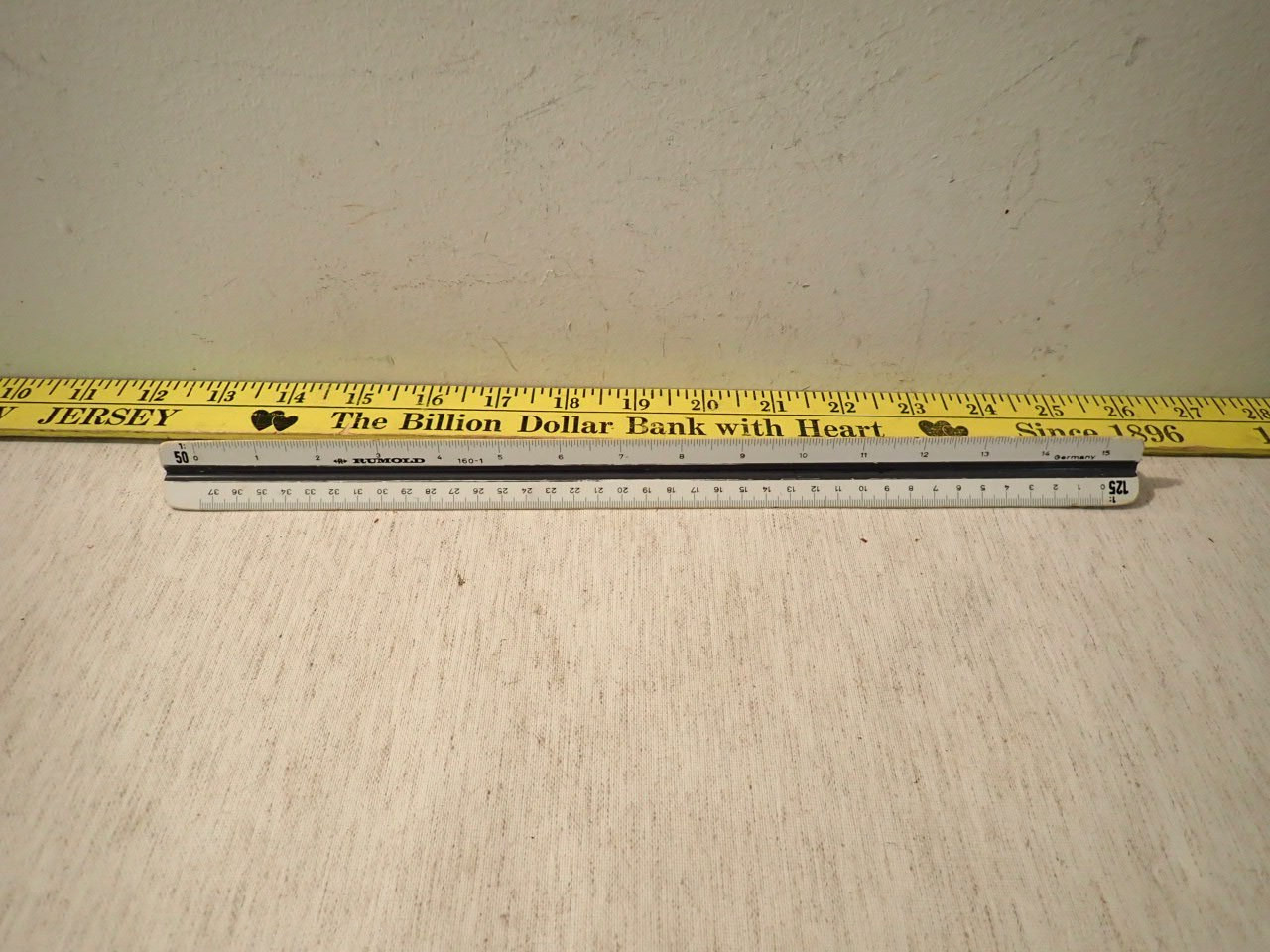Vintage Rumold #160-1 Architects Scale drafting Triangle Ruler made in Germany