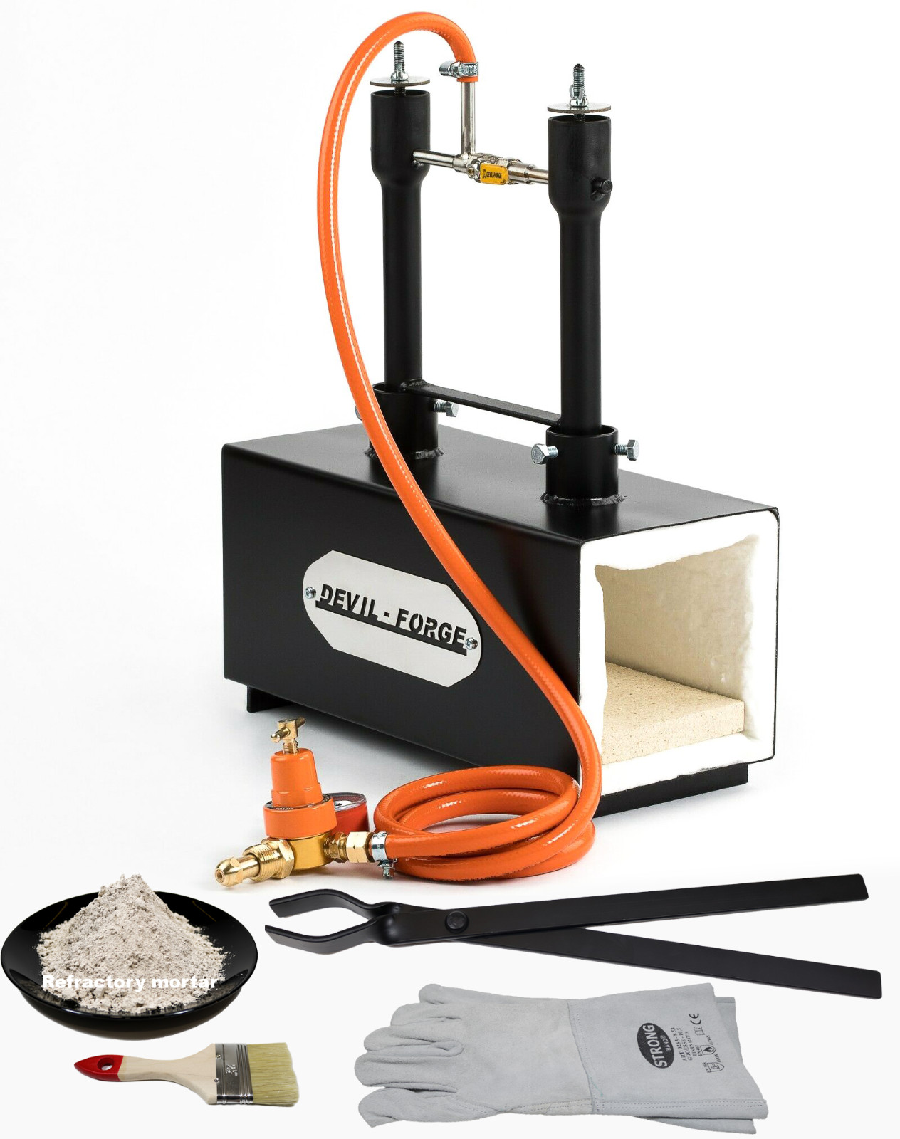 DFPROF2b GAS PROPANE FORGE Furnace Burner Knife Making Blacksmith USA