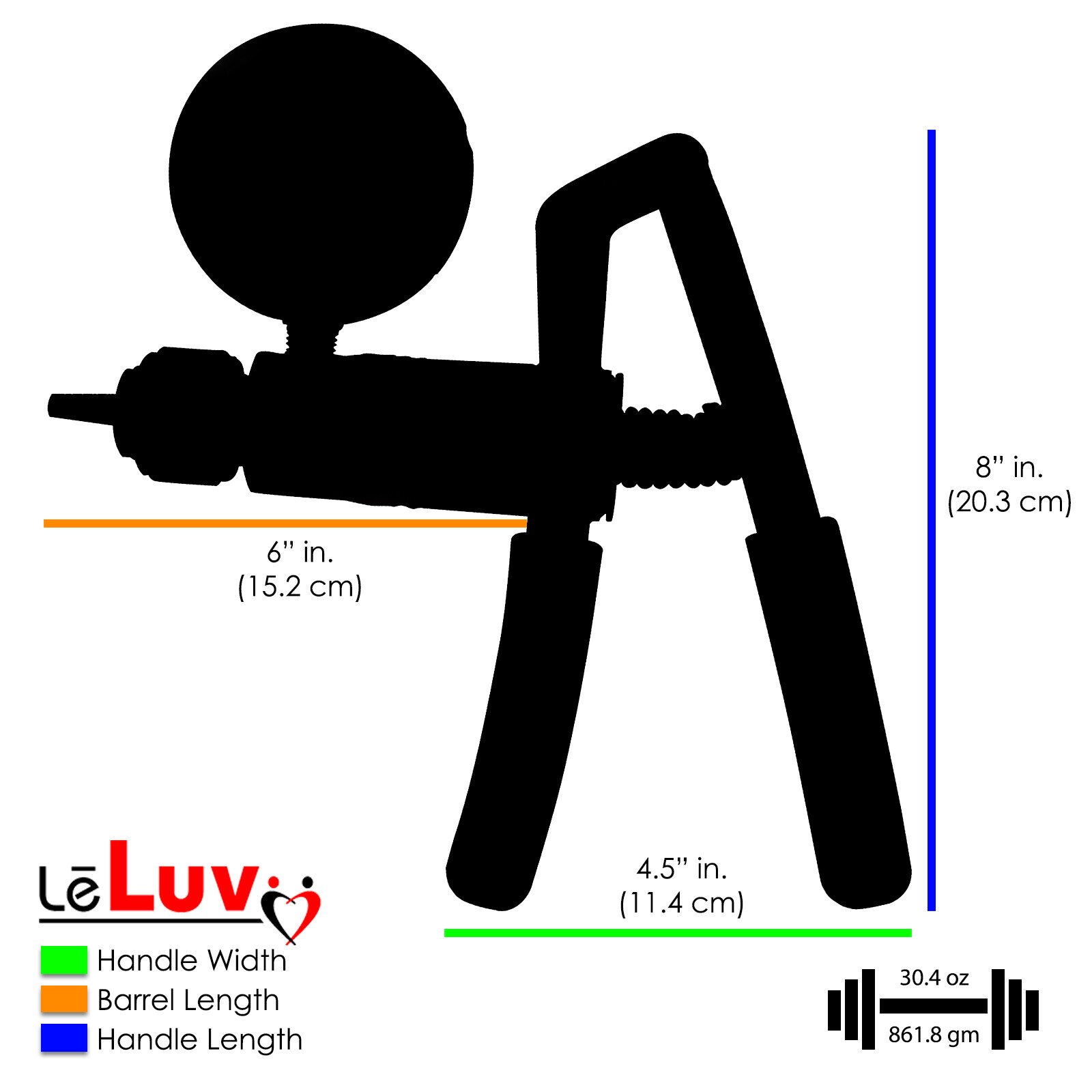 LeLuv Primo Handle - Premium Dual Function Vacuum & Pressure - Gauge Options