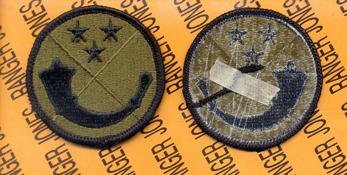 125th ARCOM Army Reserve Command OD Green & Black uniform patch m/e