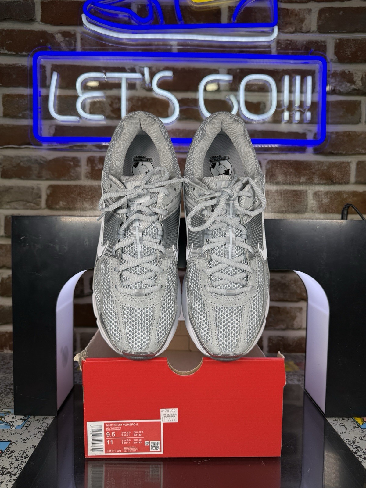 Nike Zoom Vomero 5 Wolf Grey FJ4151-003 Size 9/9.5/10.5 Mens