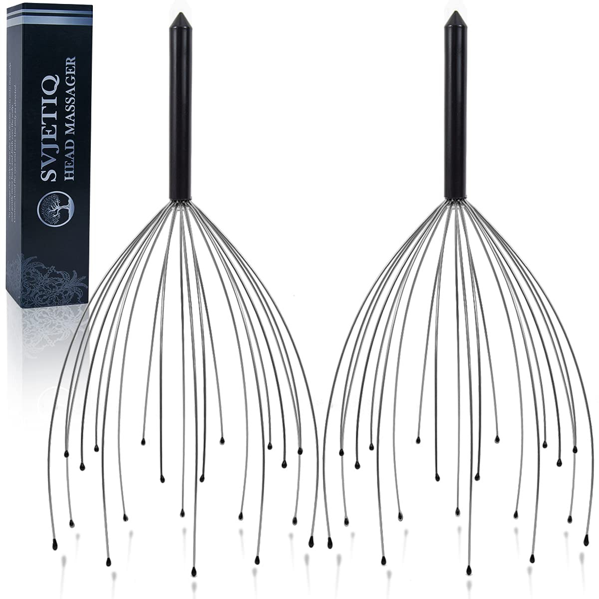 Svjetiq 2 Pack Head Massager Scalp Massager 20 Fingers Handheld Scalp Scratch...