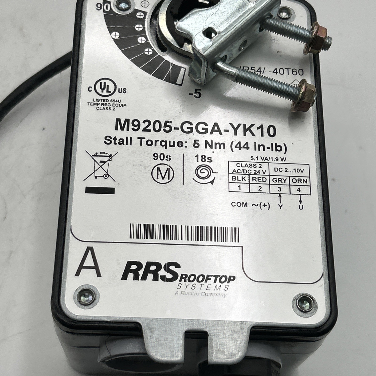 Johnson Controls Damper Actuator M9205-GGA-YK10 See Pics