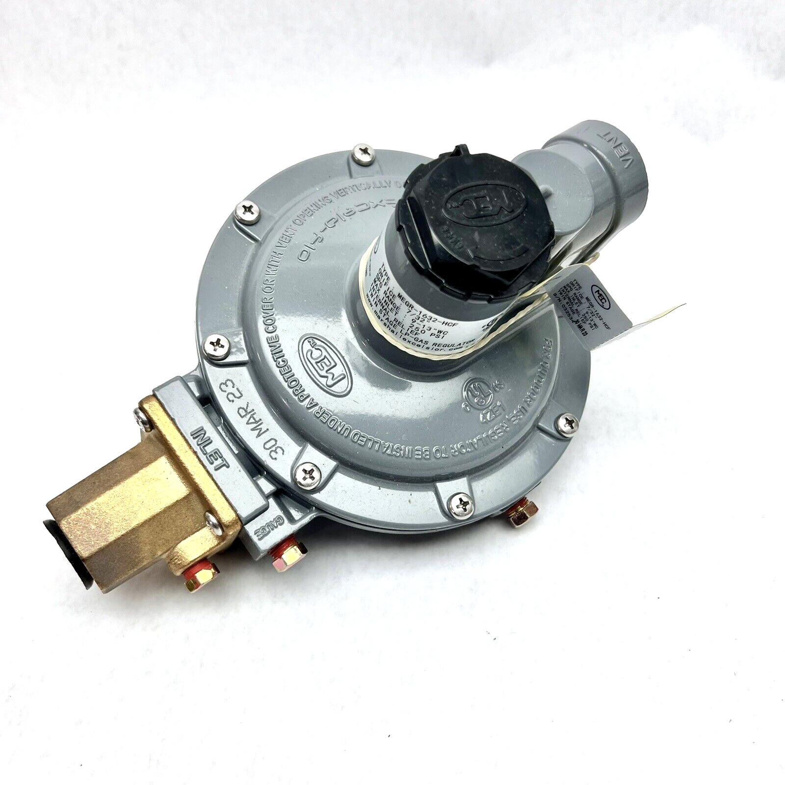 MEGR-1632-HCF  TW IN STAGE LP -GAS REGULATOR  250 PSI 3/4" NPT
