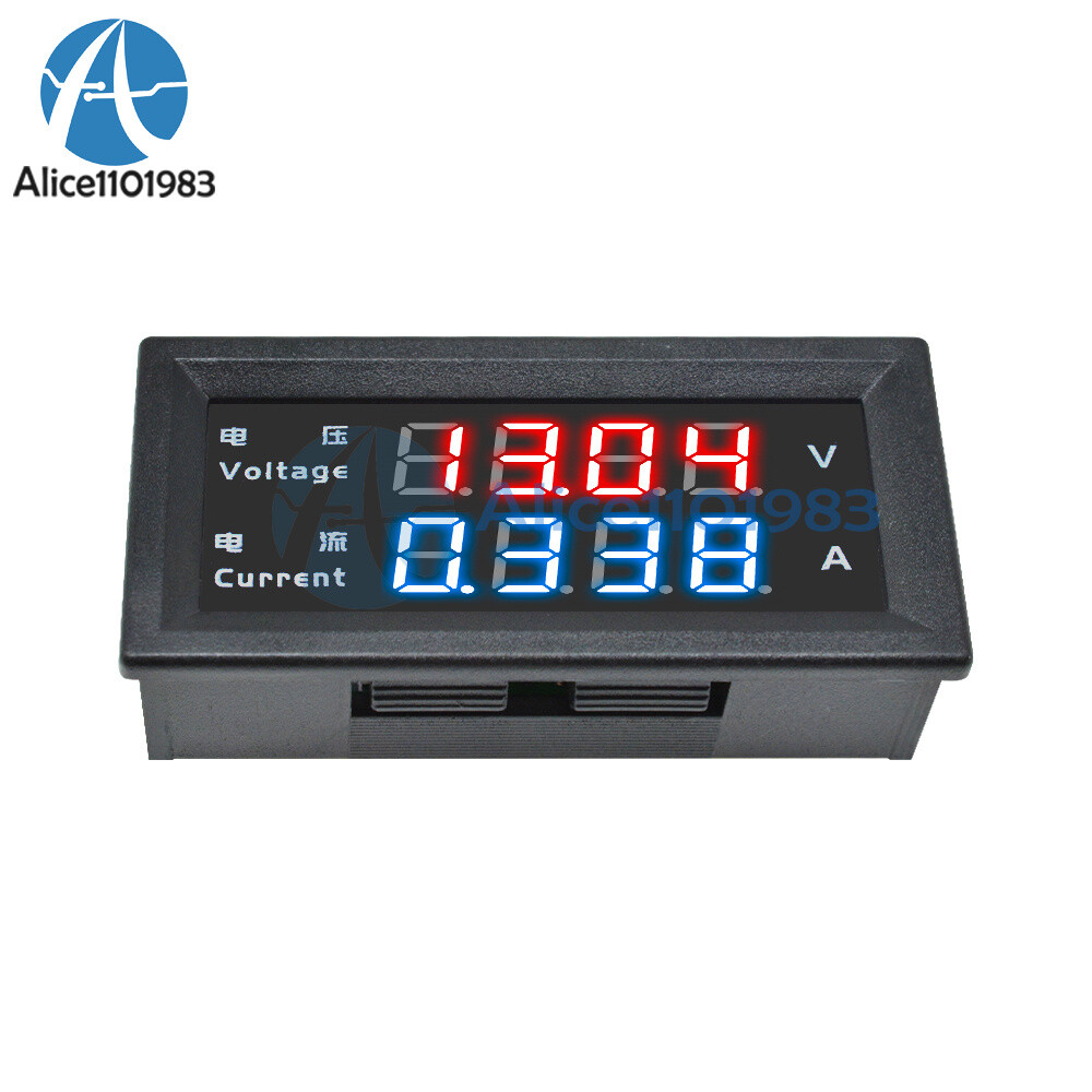 1/2/5/10PCS 4-Digital Dual LED DC0-200V 10A Voltmeter Current Ammeter M4430