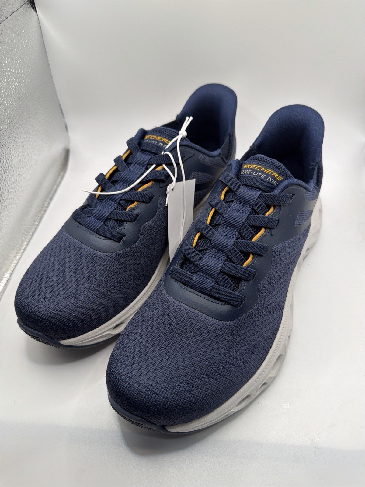 Skechers Hands Free Swift Fit Glide Step Mens 12 Navy Athletic Shoes. New