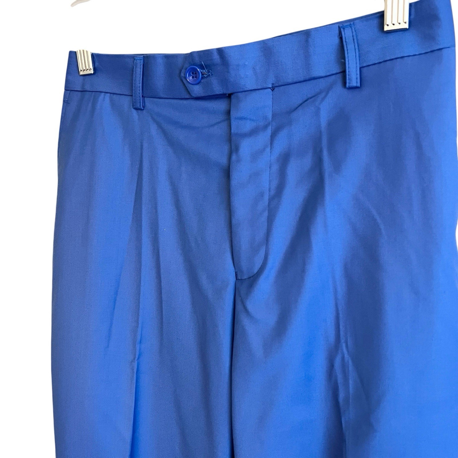African Nigerian Senator Style Blue Top & Bottom Two Piece Outfit #1