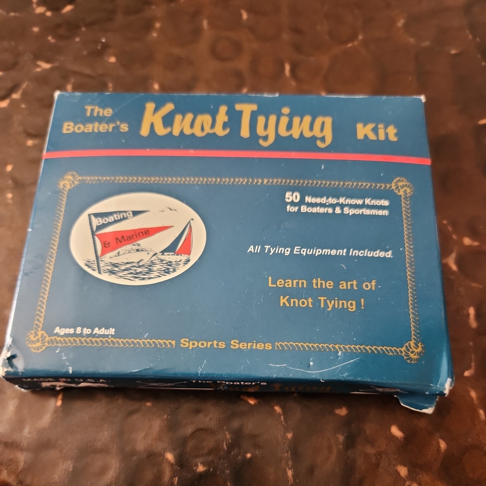 VTG  Boater's Knot Tying Kit Learn The Art Of Knot Tying For Young Or Old USA