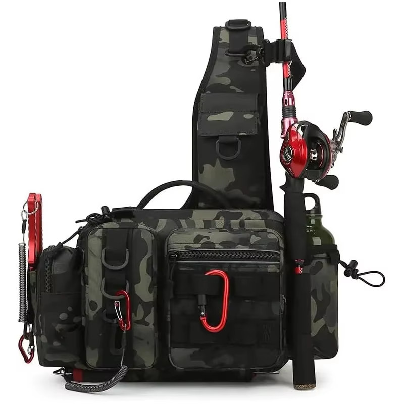 Fishing Carry Bag Fishing Tackle Storage Bags Waist Shoulder Pack Box Waterproof