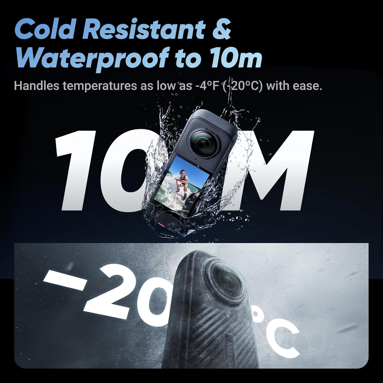 Insta360 X4 8K Waterproof 360 Action Camera 4K Wide Angle Video