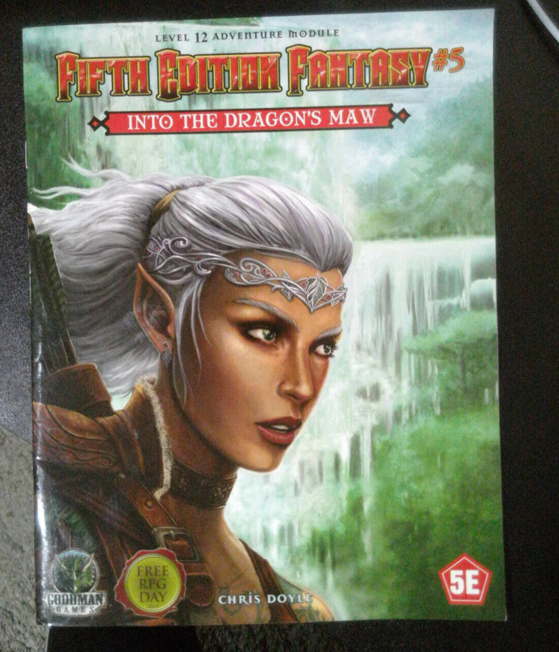 Fifth Edition Fantasy #5 Into The Dragons Maw RPG Adventure Module Goodman Games