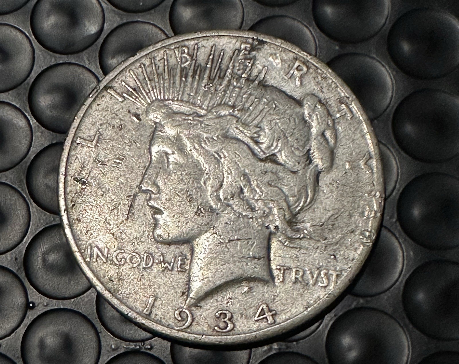 1934 S PEACE SILVER DOLLAR $1 KEY DATE COIN
