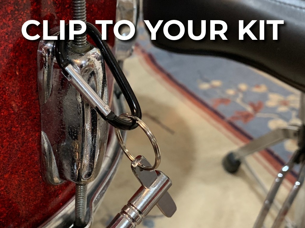 Drum Key Keychain – D-Clip Quick Access Tuning Tool for Drummers