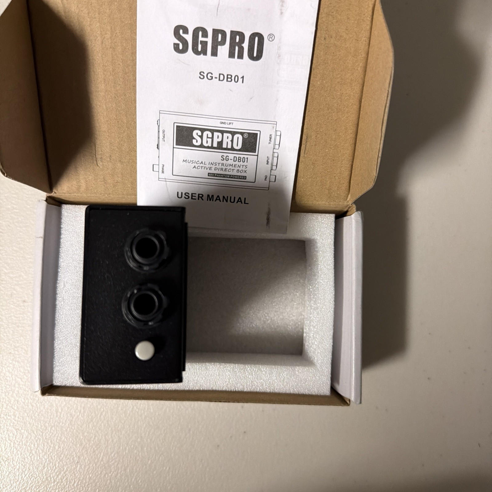 SGPRO SG-DB01 Active Direct Box,Recording Signal DI Box for Musical Instruments