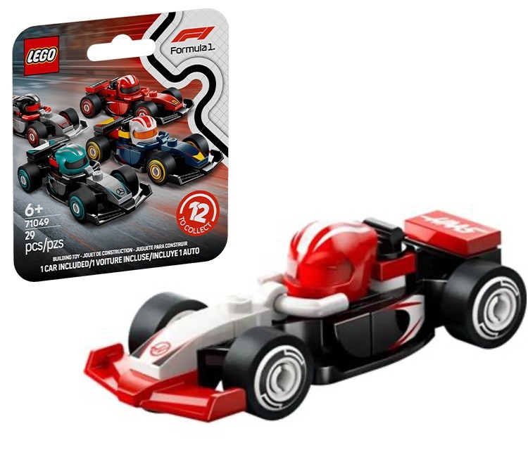 Lego FORMULA F1 Haas Collectible Minifigure Race Car (71049-10) - NEW/SEALED