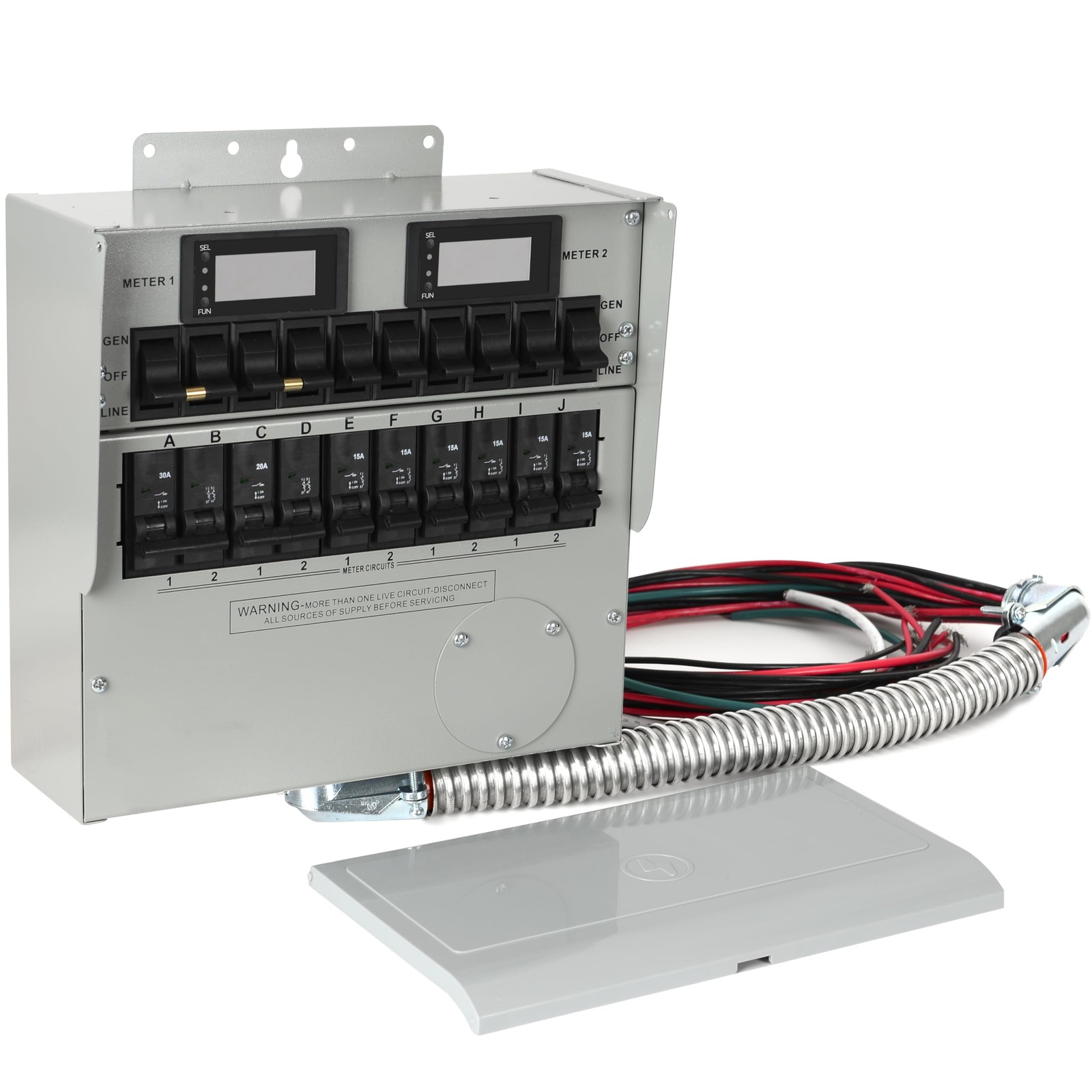 Generator Transfer Switch,50A Pro/Tran2 10-Circuit 2 Manual Transfer...