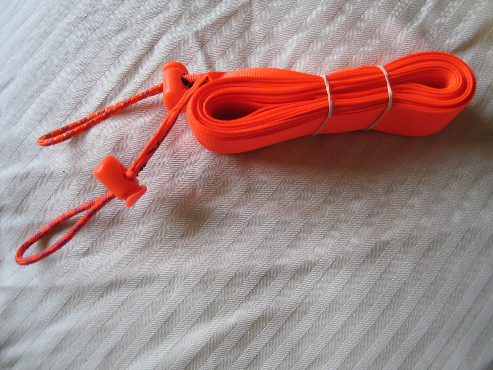 Deep Powder Heli backcountry snow ski recovery Powder Cords Neon Orange 7 1/2'
